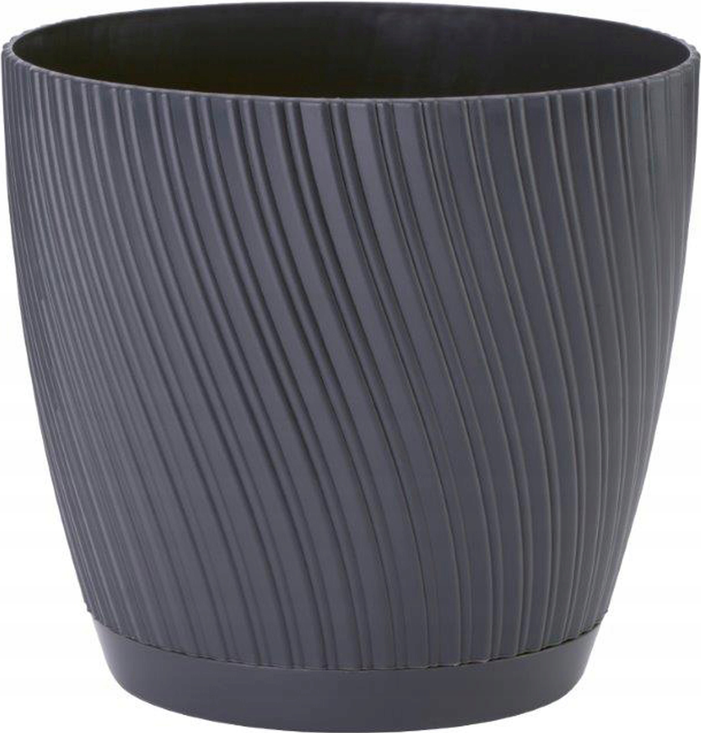 

Doniczka Mika z podstawką 23 antracyt ładna mocna