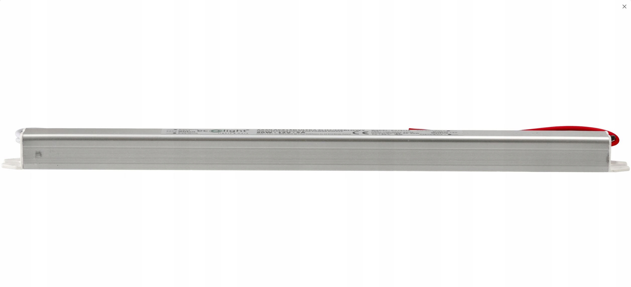 Zasilacz LED 60W 12V 5A Transformator Meblowy Montażowy do Taśm Kod producenta EC79776