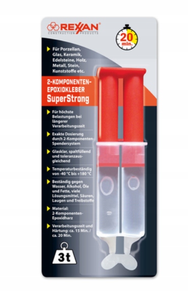Dwuskładnikowy klej epoksydowy 180°C Rexxan Superstrong 30,5 g