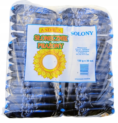Levně Slunečnice pražená se solí Andrex 30 x 120 g