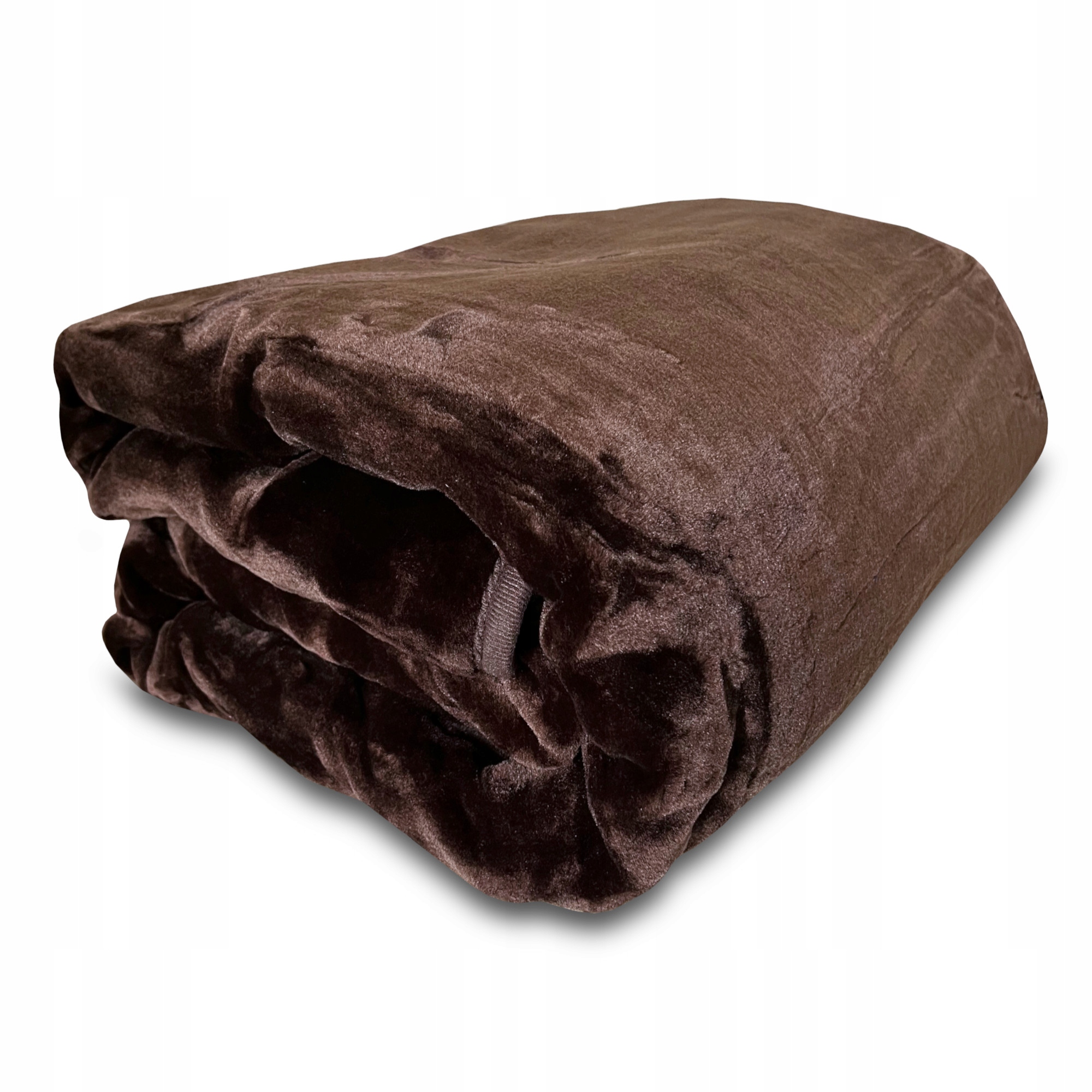 Koc AKRYLOWY w Walizce NARZUTA 160x200 Puszysty PREZENT Brązowy Czekolada Marka Texdekor