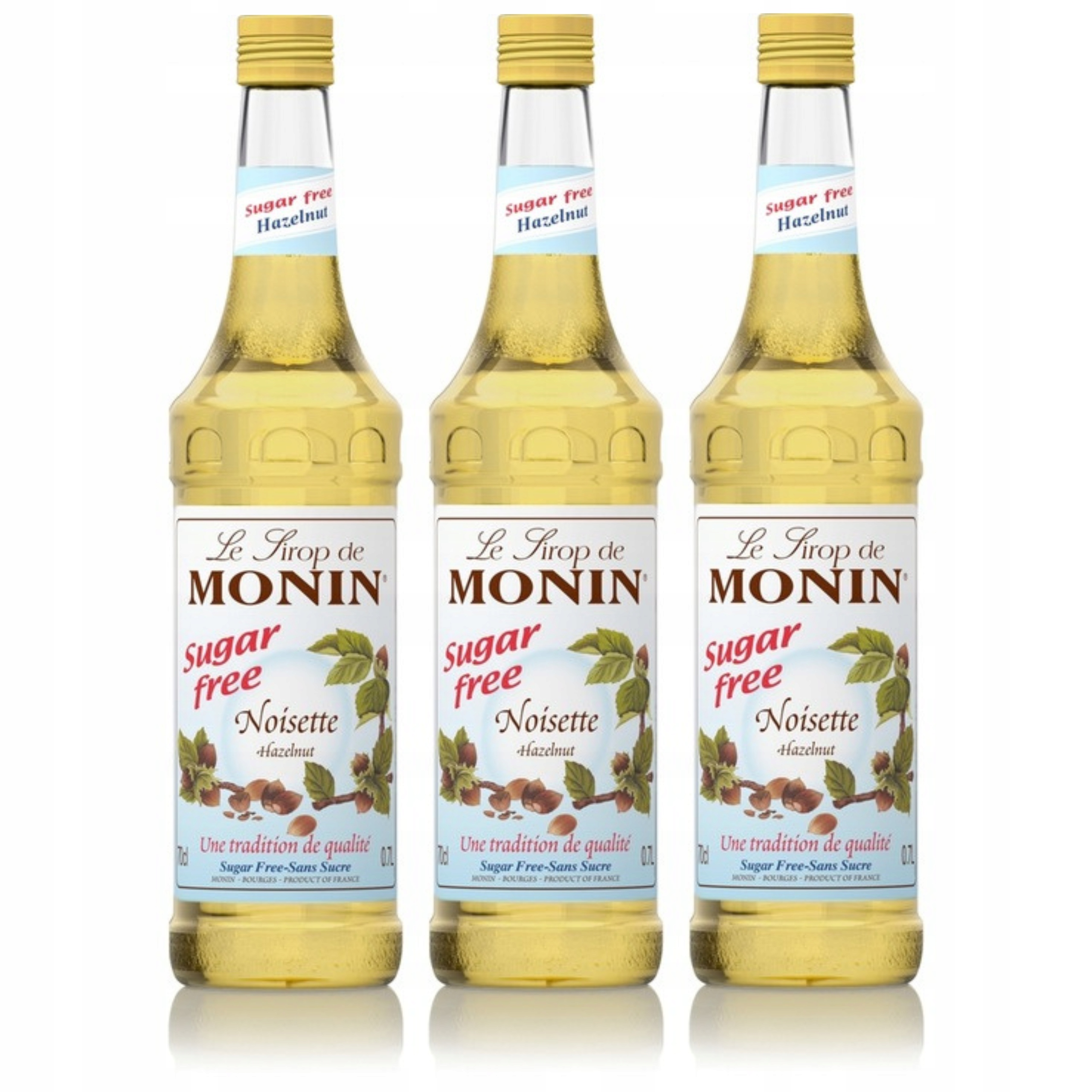 Monin Baristický sirup do kávy Lískový Ořech 700 ml bez cukru (Hazelnut) džus