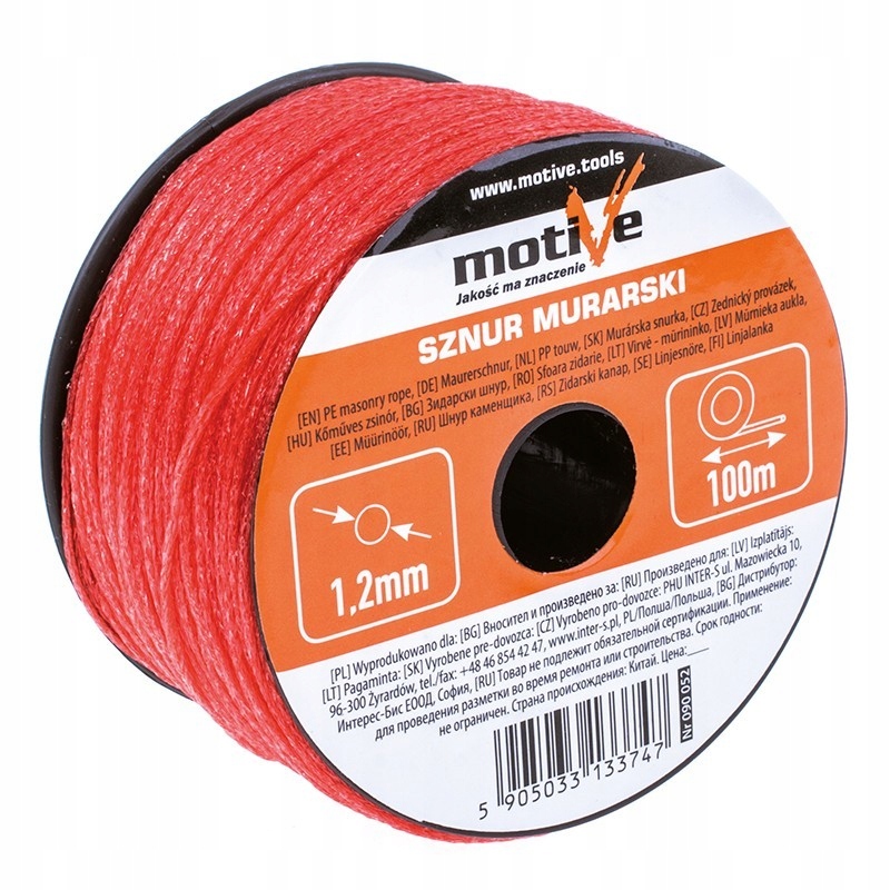 

Sznur murarski 100m x 1,2mm