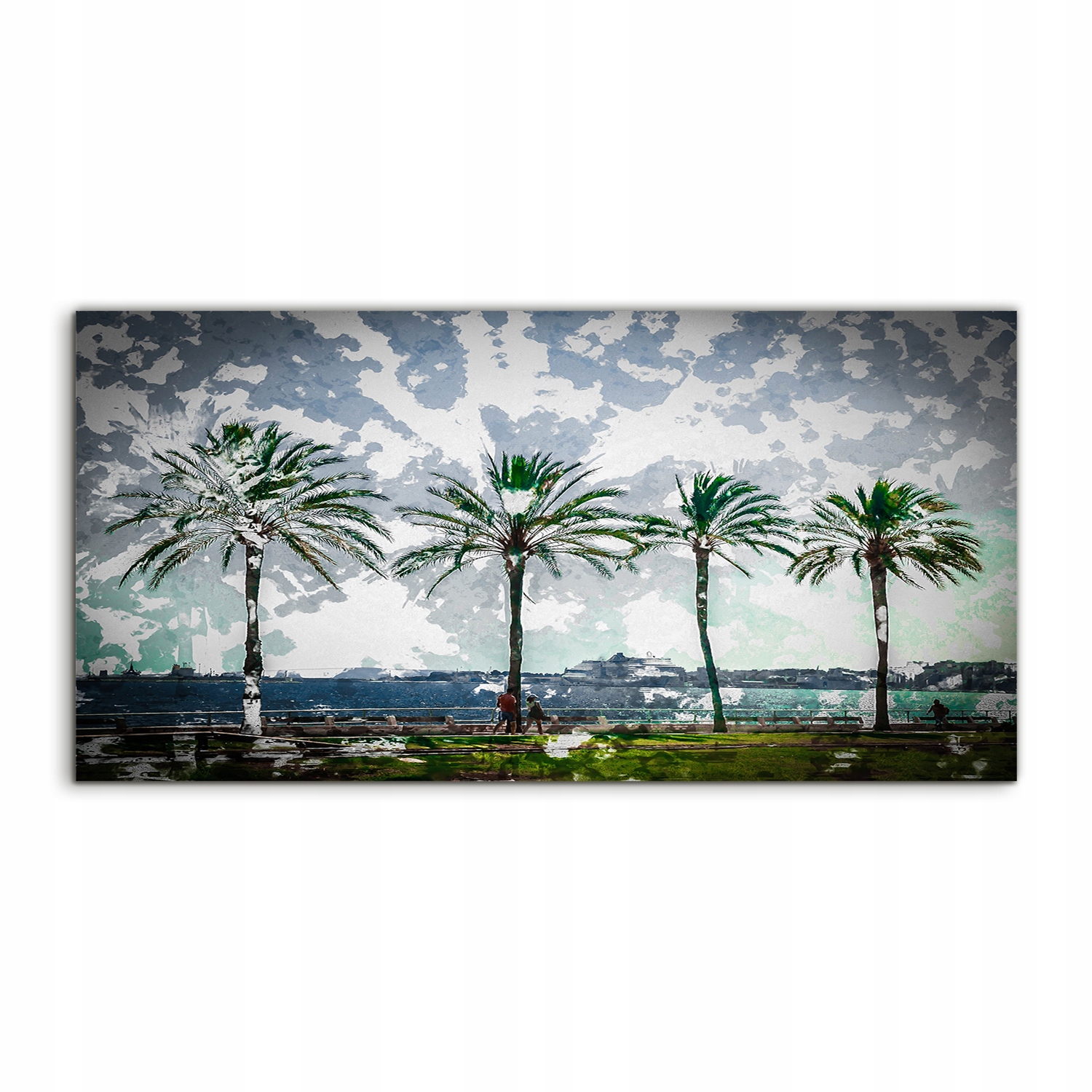 Fotoobraz 100x50 s potlačou Palmy Stromy Pobrežie