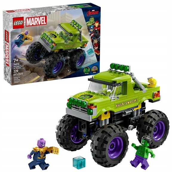 Lego Marvel Heroes Monster truck Hulka versus Thanos 76312