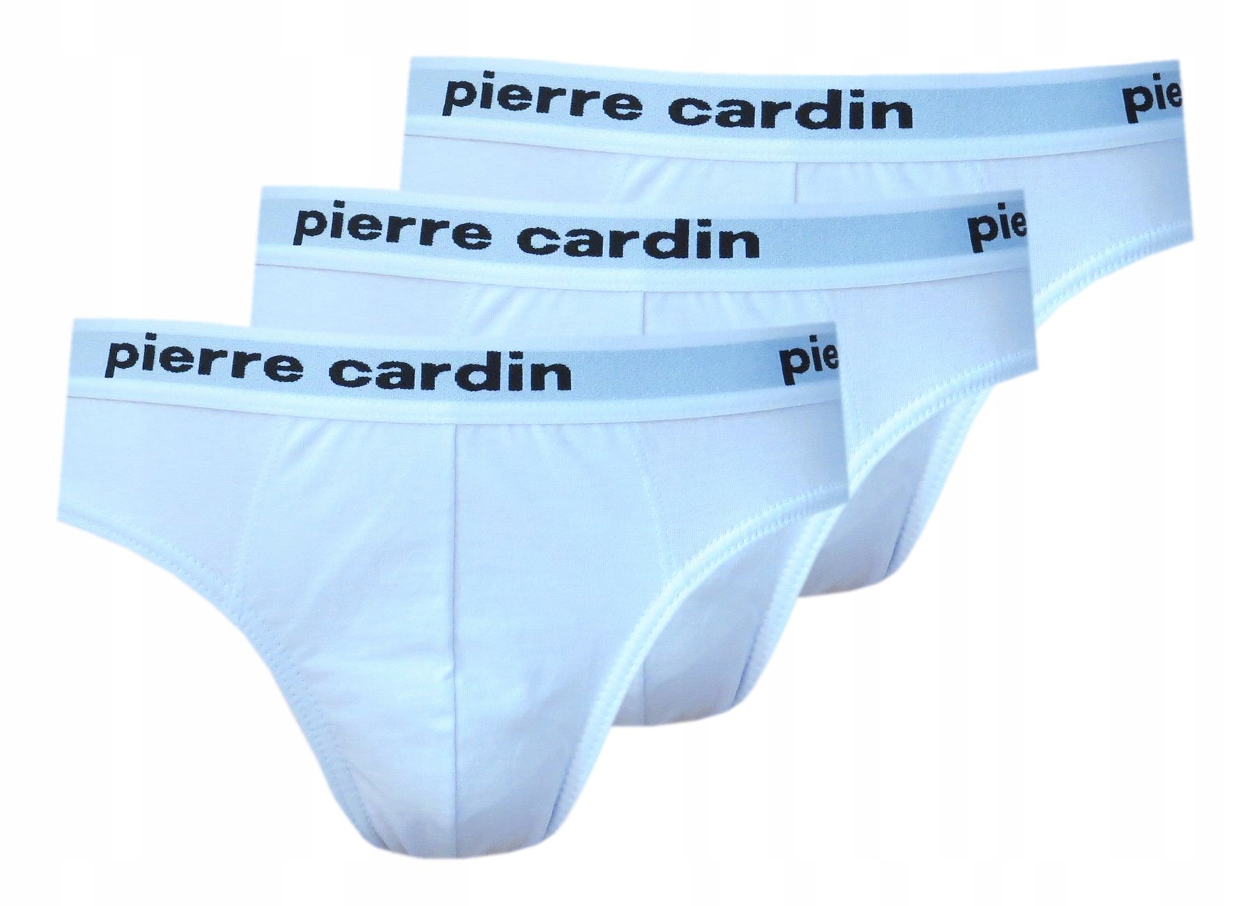 3szt Slipy PIERRE CARDIN bawełna białe BOX - M