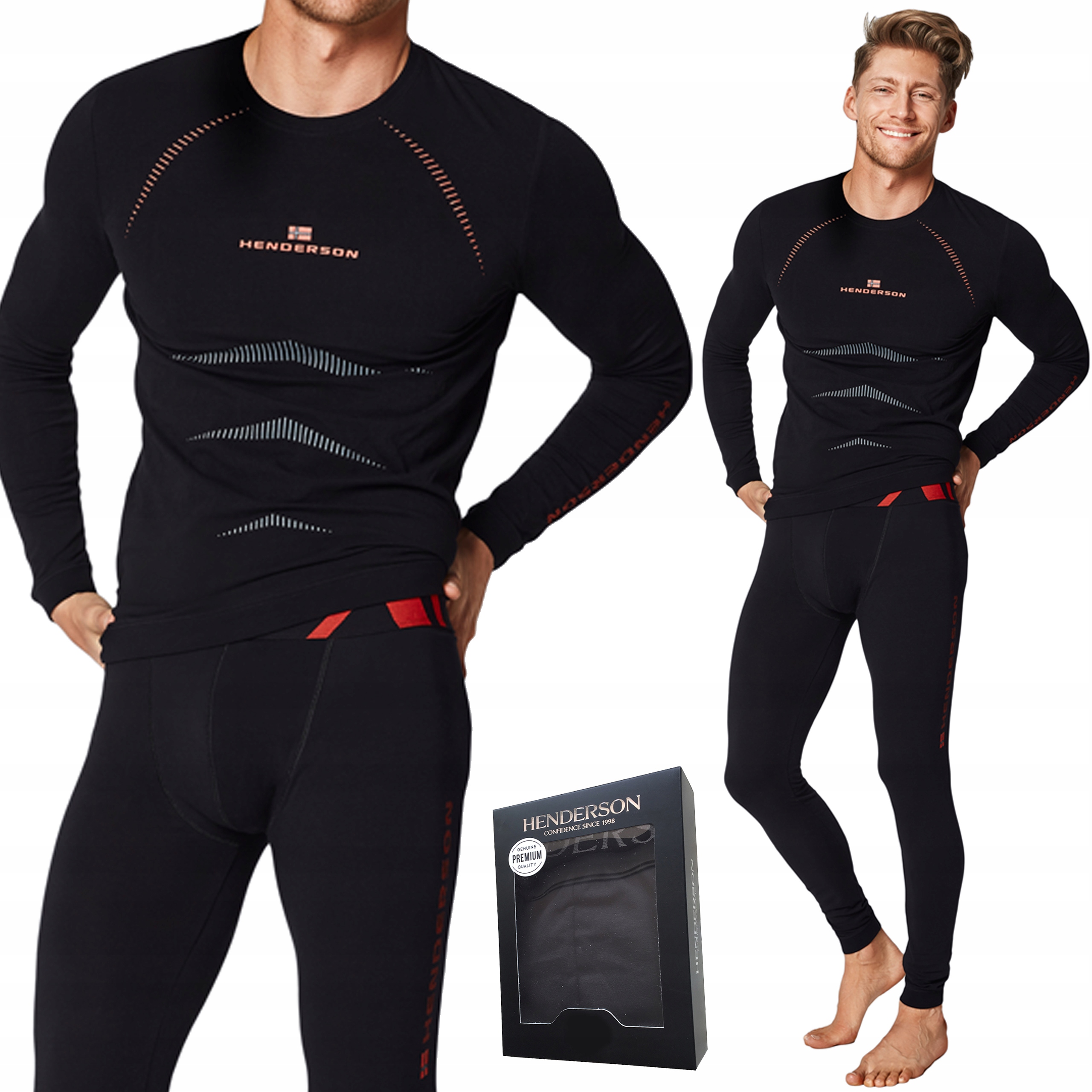 

Henderson Komplet termoaktywny Nordic czarny XL