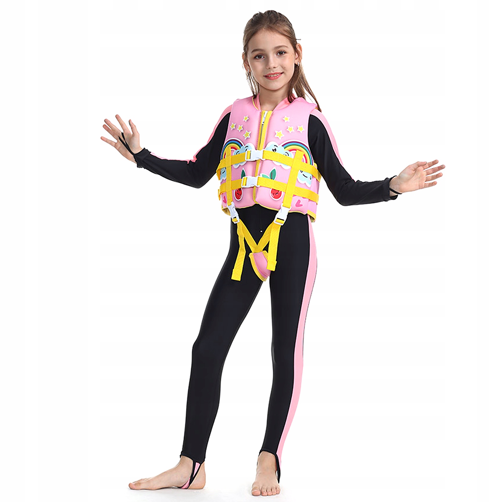 KAMIZELKA RATUNKOWA PŁYWACKA DLA DZIECI NEOPREN Rozmiar M