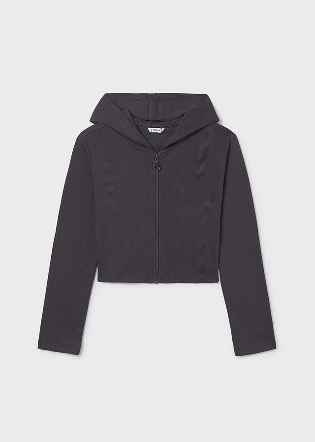 Bluza zapinana na suwak z kapturem 6408-10 Mayoral Roz: 157cm