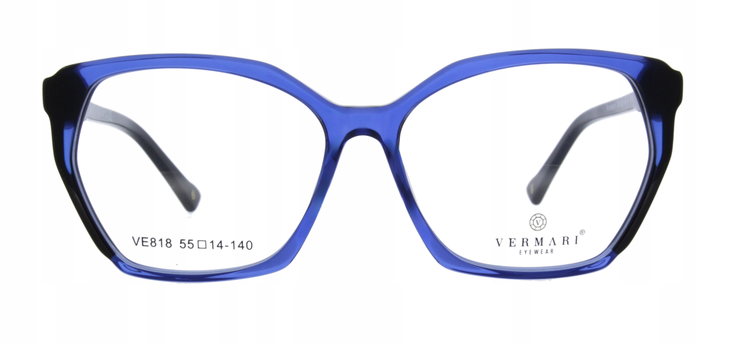 Okulary Oprawki do Okularów Damskie Kocie Oczy Błękit Vermari Milano VE818