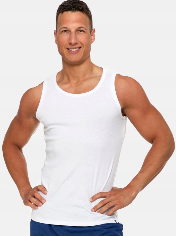 KOSZULKA MĘSKA MORAJ BEZ RĘKAWÓW T-SHIRT BAWEŁNA XXL Marka Moraj