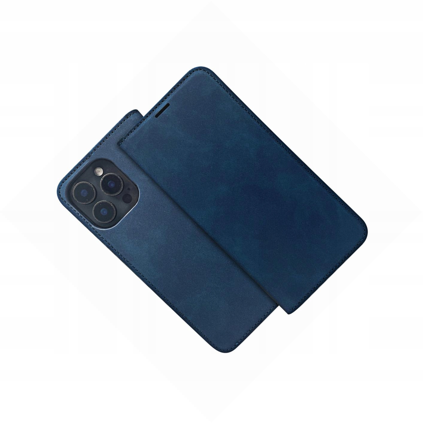 Etui Smart Suede ze skóry ekologicznej do Motorola Moto E13 zamykane