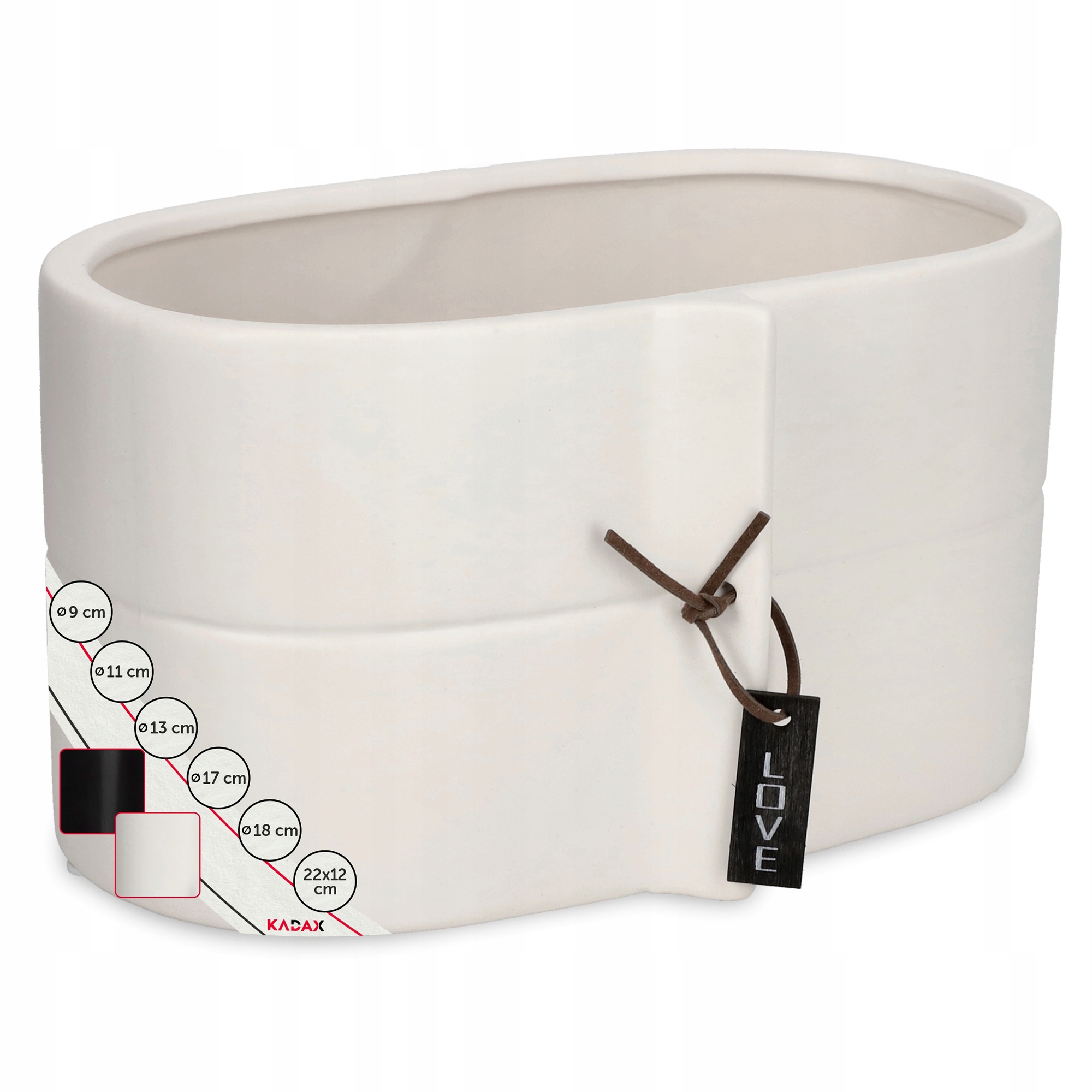 DONICZKA OSŁONKA DONICA CERAMICZNA KOLORY 22x12CM