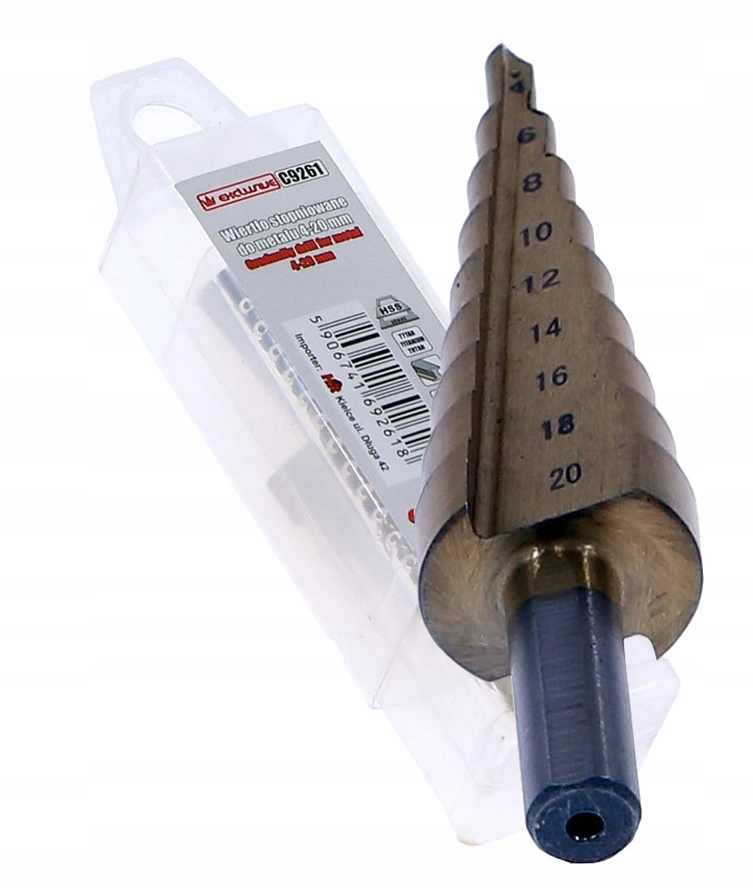 

Wiertło Stopniowe Tytanowe 4-20MM C9261
