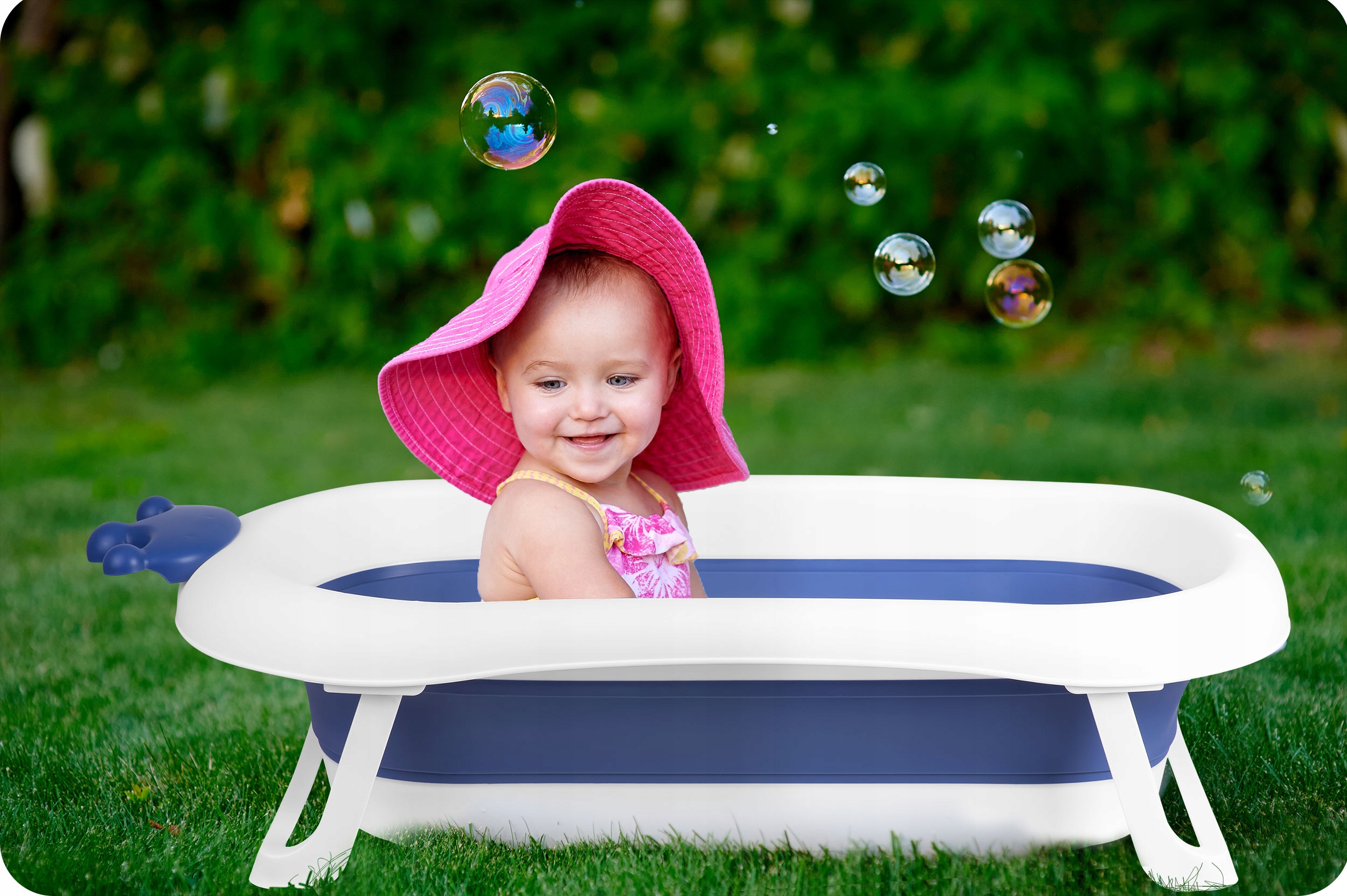 WANIENKA DLA DZIECKA SKŁADANA DUZA ZESTAW PODUSZKA Wysokość produktu 21.5 cm