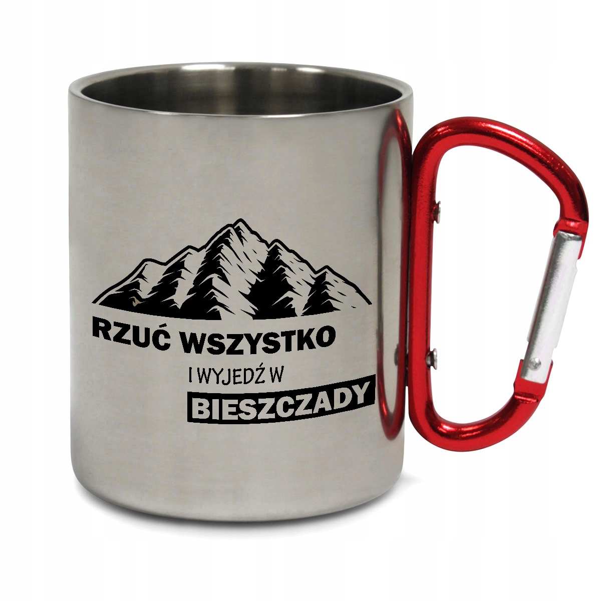 

Kubek metalowy Wyjedź W Bieszczady 02 miłośnik gór