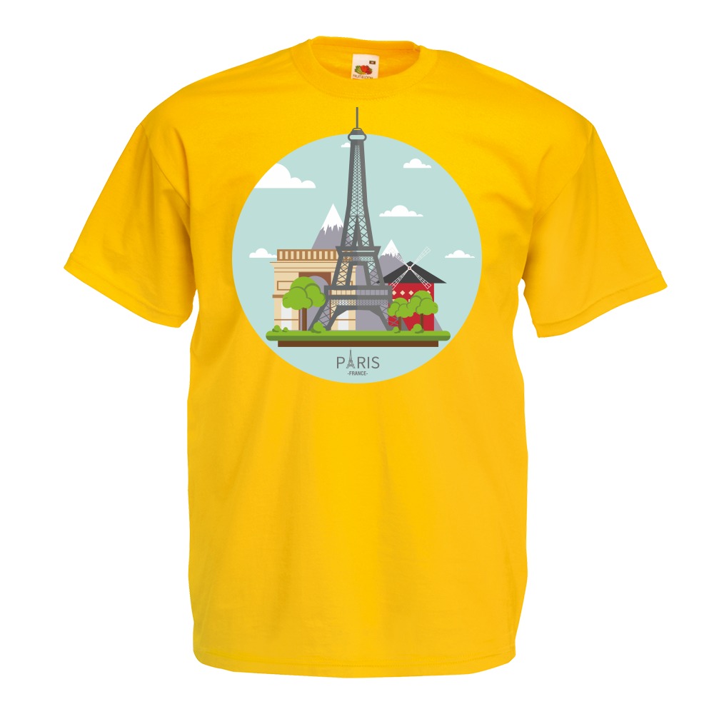 

Koszulka Paris Paryż Francja XXL żółta