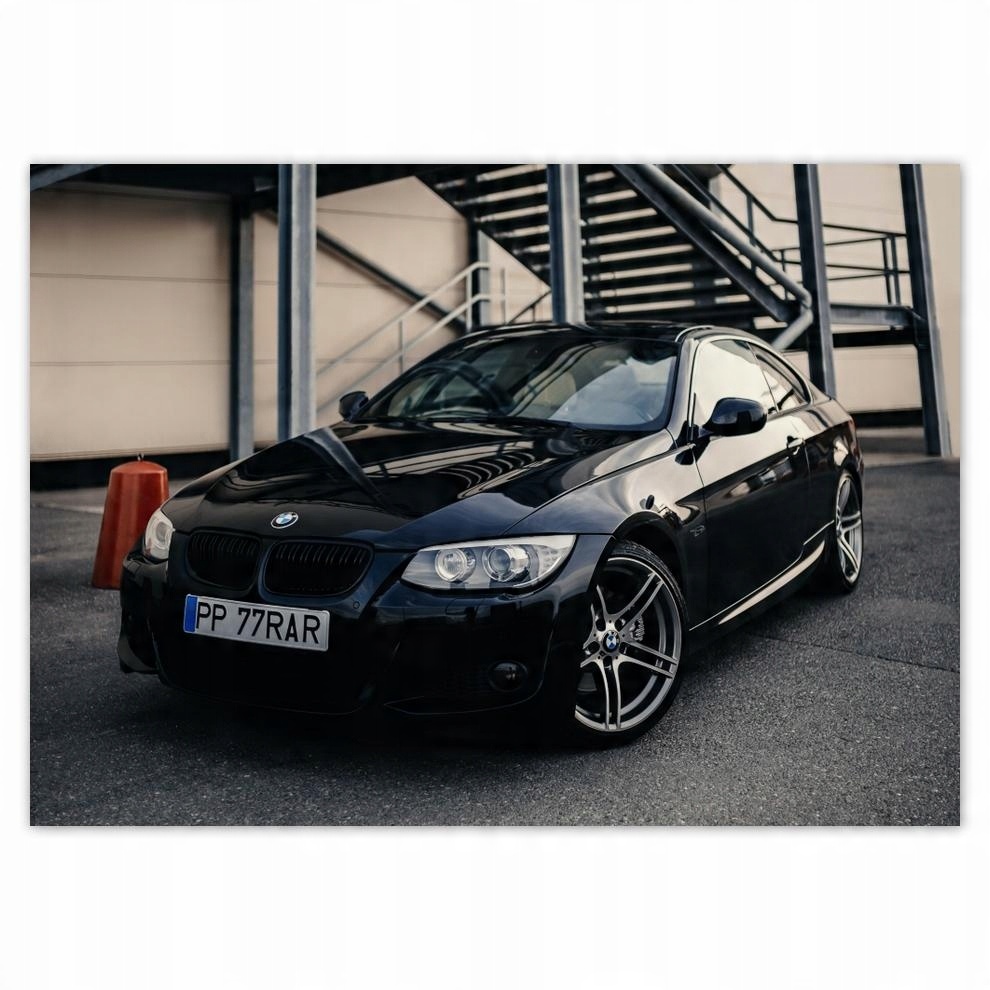 

Plakat 70x50 Czarna Beemka Bmw Auto