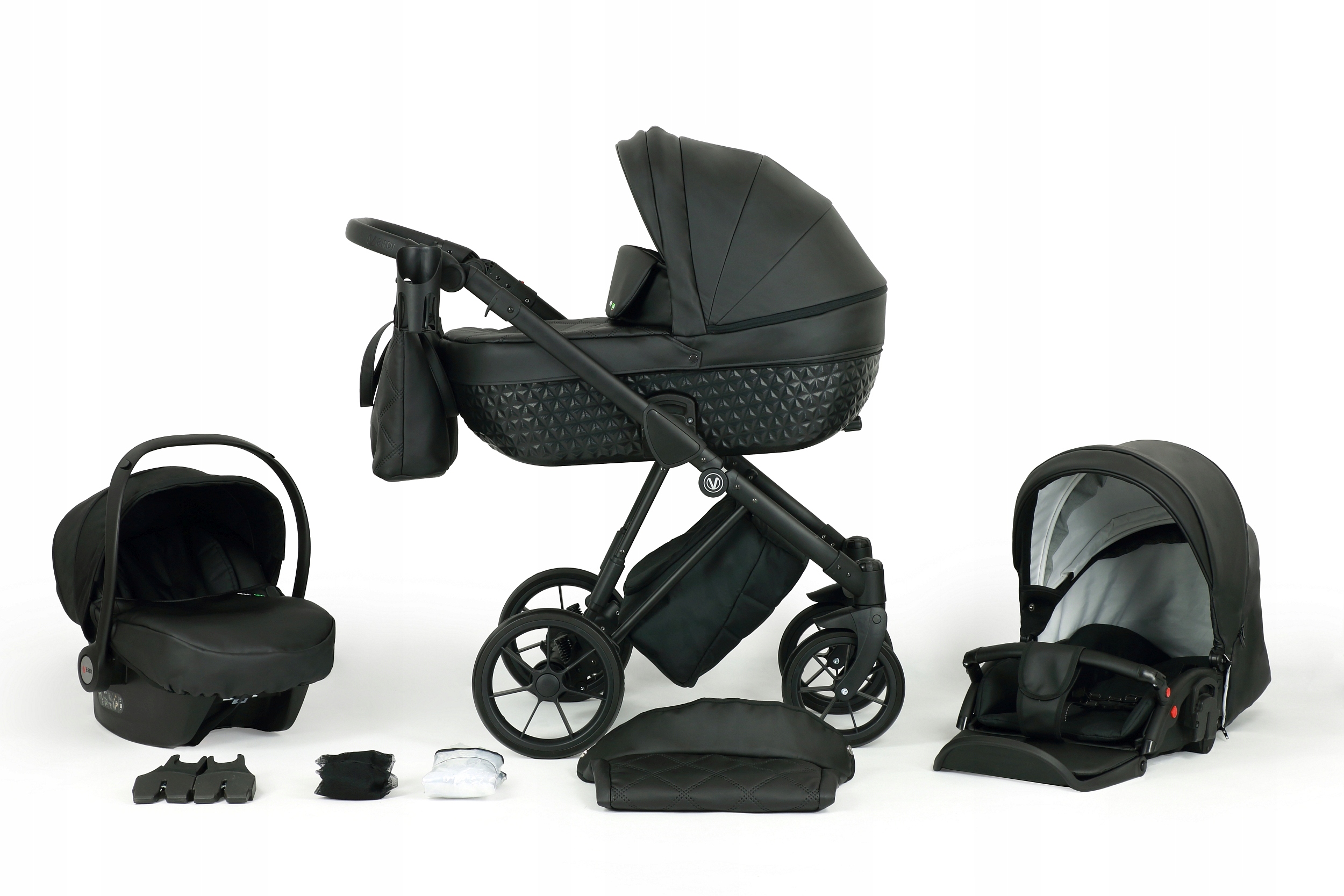 WÓZEK DZIECIĘCY VERDI PEPE 3W1+ TORBA + AKCESORIA