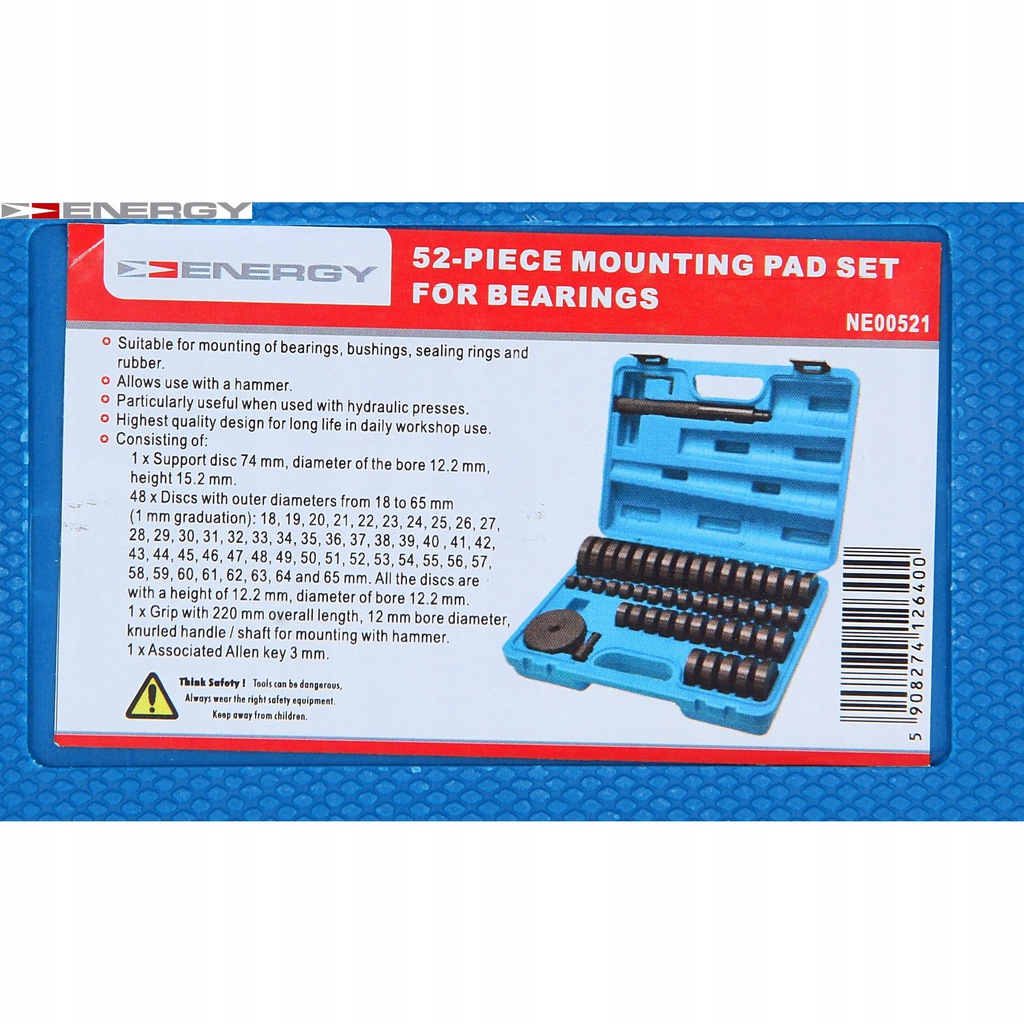 ZESTAW DO MONTAZU I DEMONTAZU LOZYSK TULEI SWORZNI Producent code NE00521