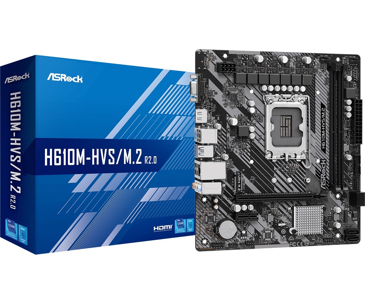Asrock Základní deska H610M-HVS/M.2 R2.0 s1700 2DDR4 D-Sub/HDMI mATX