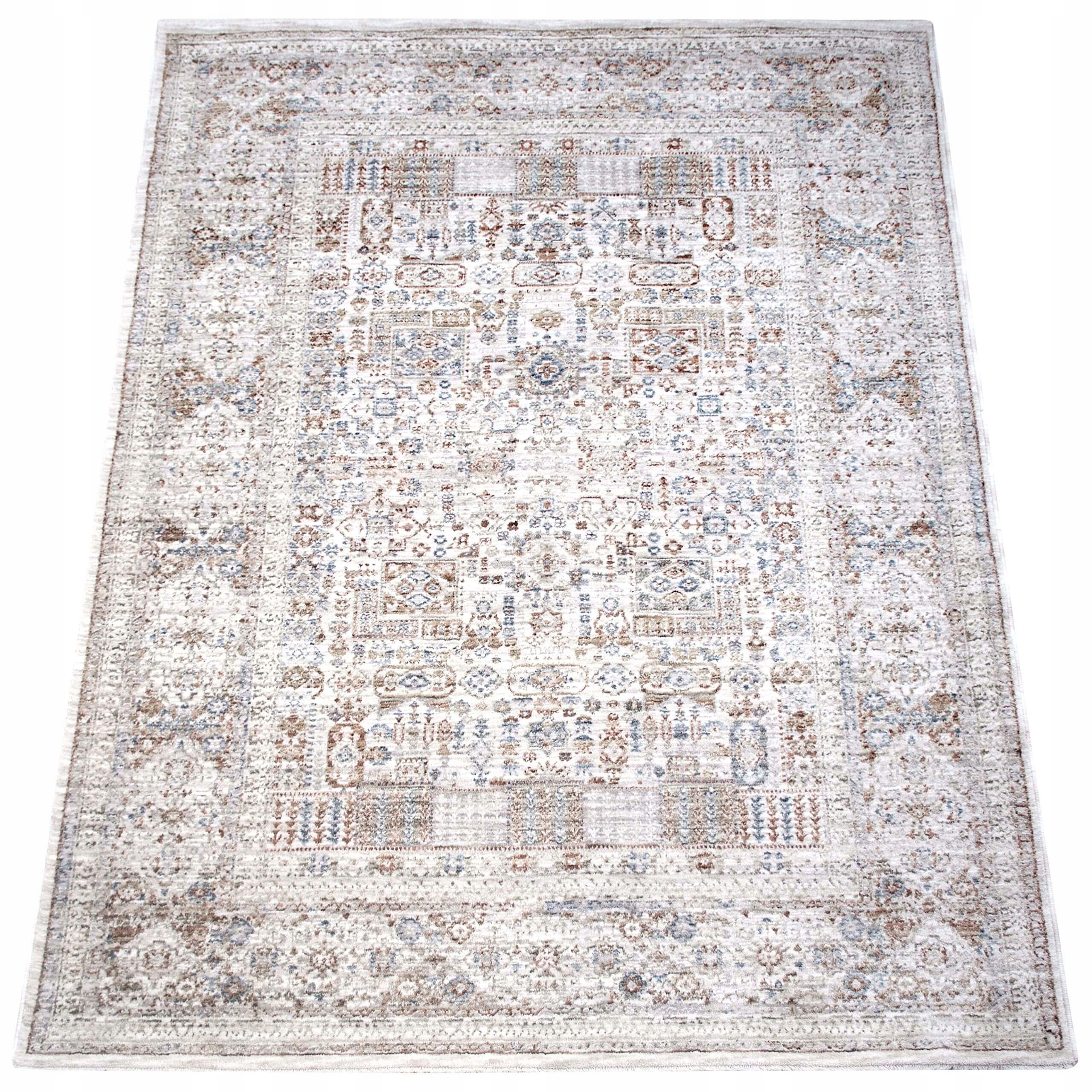 Dywan Nowoczesny 300X400 CM Do Salonu Orientalny Kolorowy Z Frędzlami