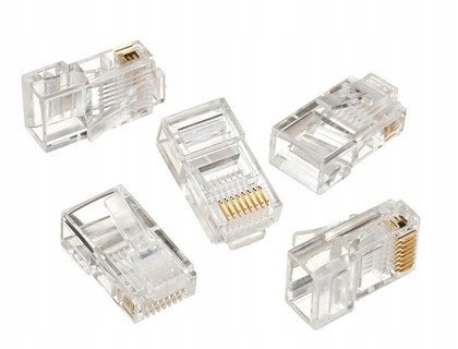 

Wtyczka komputerowa internetowa RJ45 8-pin 5 sztuk