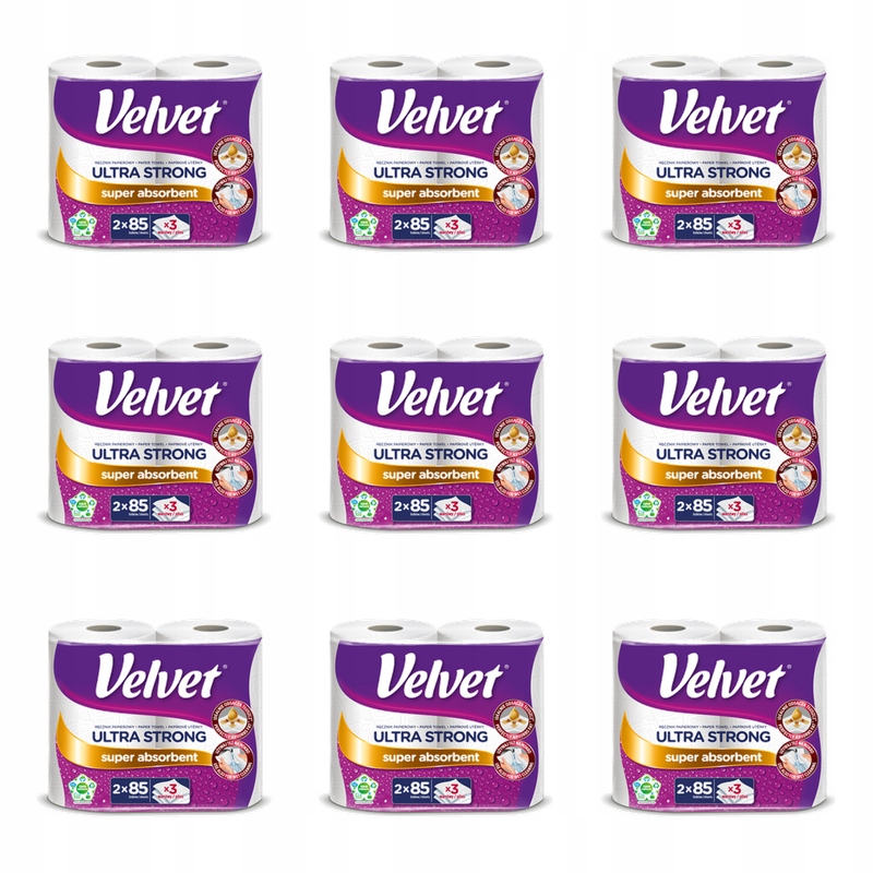 Papírový ručník Velvet Ultra Strong a'2 X9