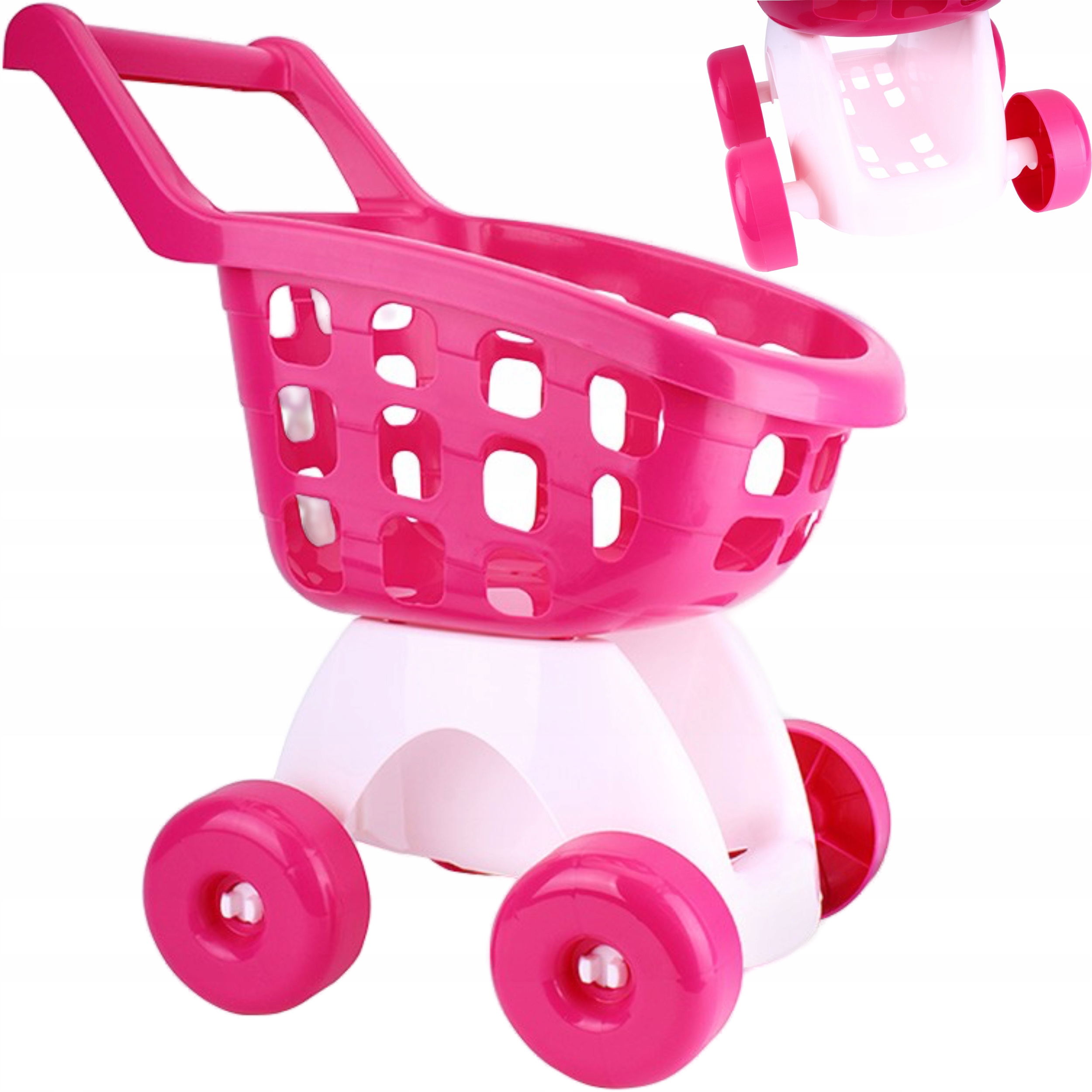 

Wózek na zakupy zabawa w Sklep Supermarket różowy