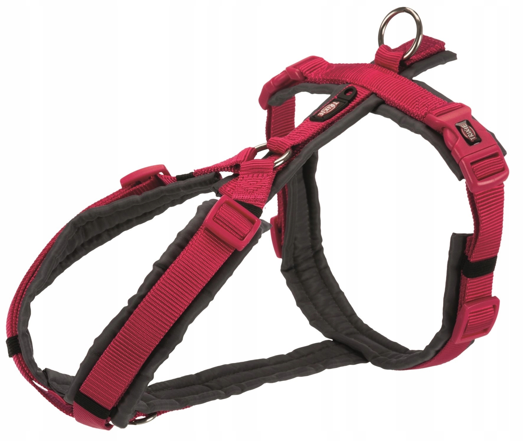 Levně Trekingové hole Premium, XL: 80–97 cm/25 mm, fuchsiové/grafitové