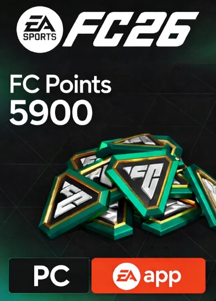 Kód dobíjení Ea Sports Fc 26 Fc points 5900 aplikace Pc Ea