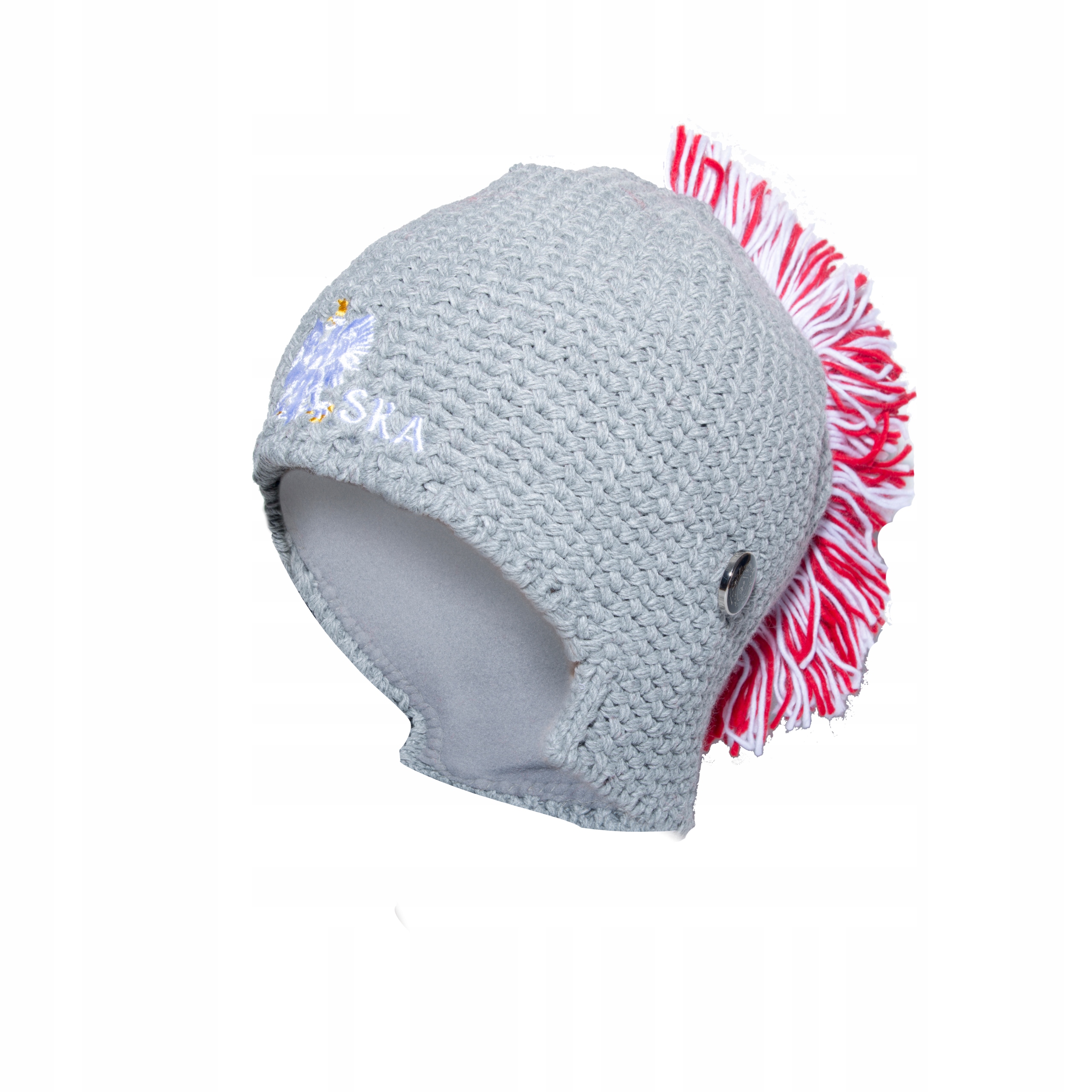 POLSKA CZAPKA ZIMOWA DLA KIBICA POLSKI PÓROPUSZ