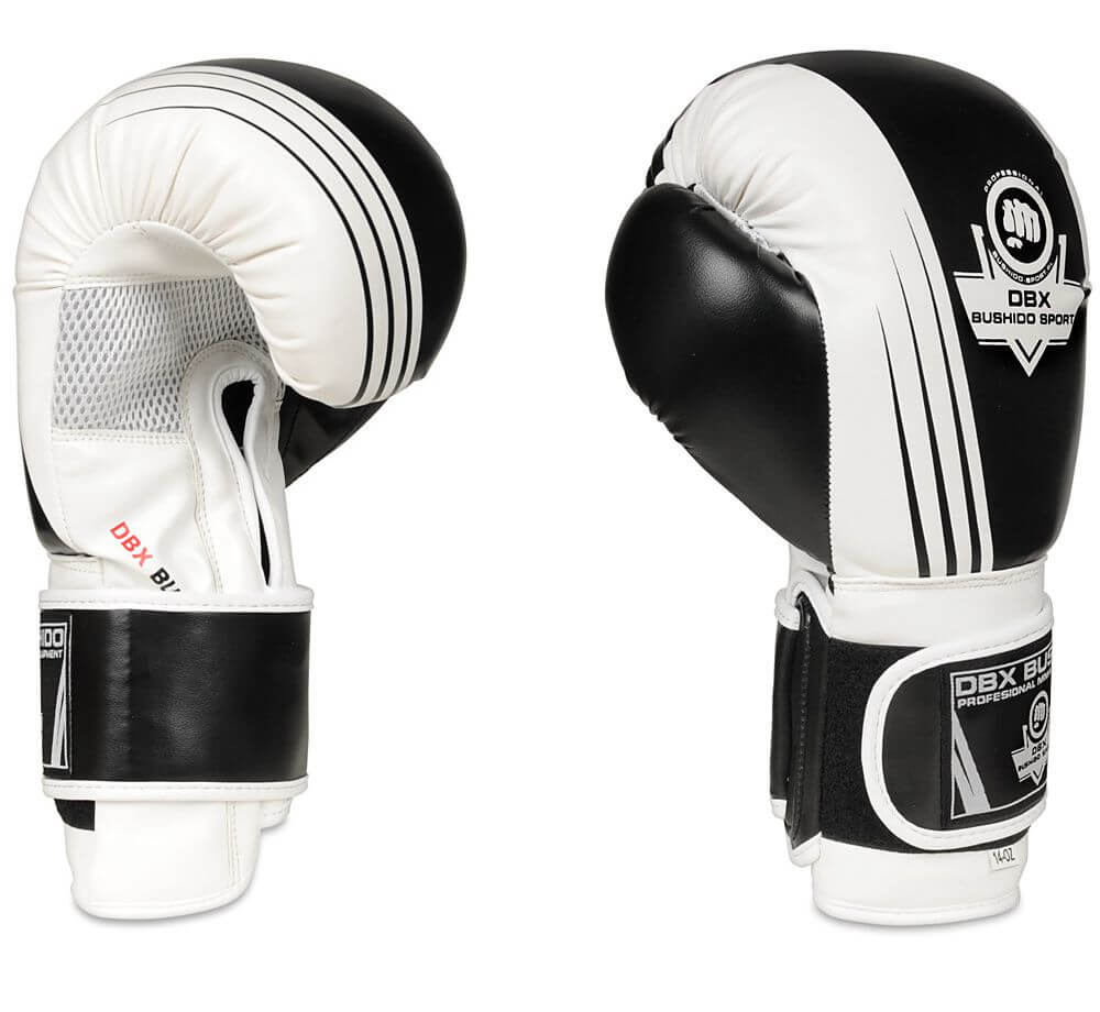 RĘKAWICE BOKSERSKIE SPARINGOWE Z SIATKĄ BOKS KICKBOXING BUSHIDO B-2v3A 10oz Model B-2v3A