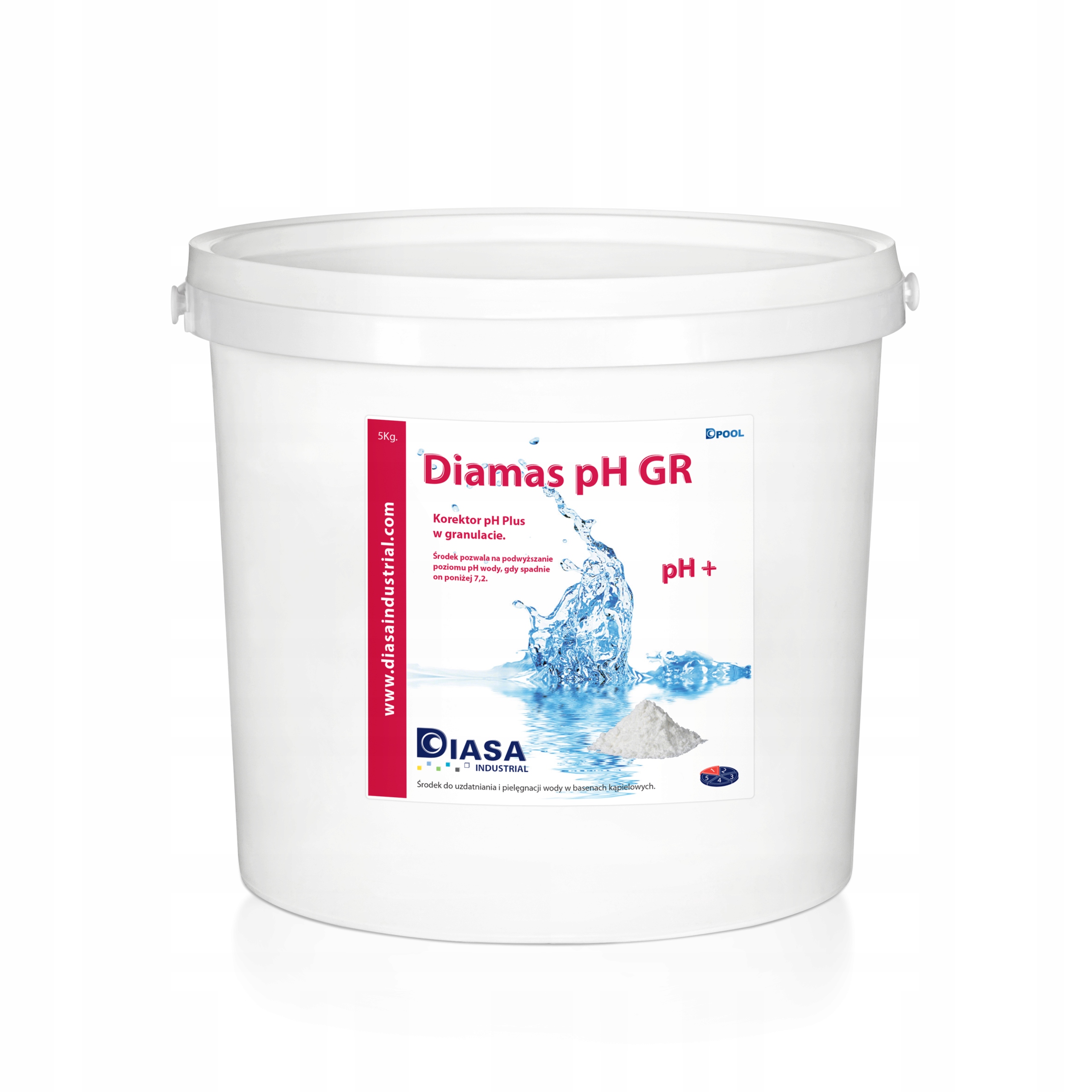 

Ph Plus Chemia do Basenu Jacuzzi Spa Diasa pH+ 5kg
