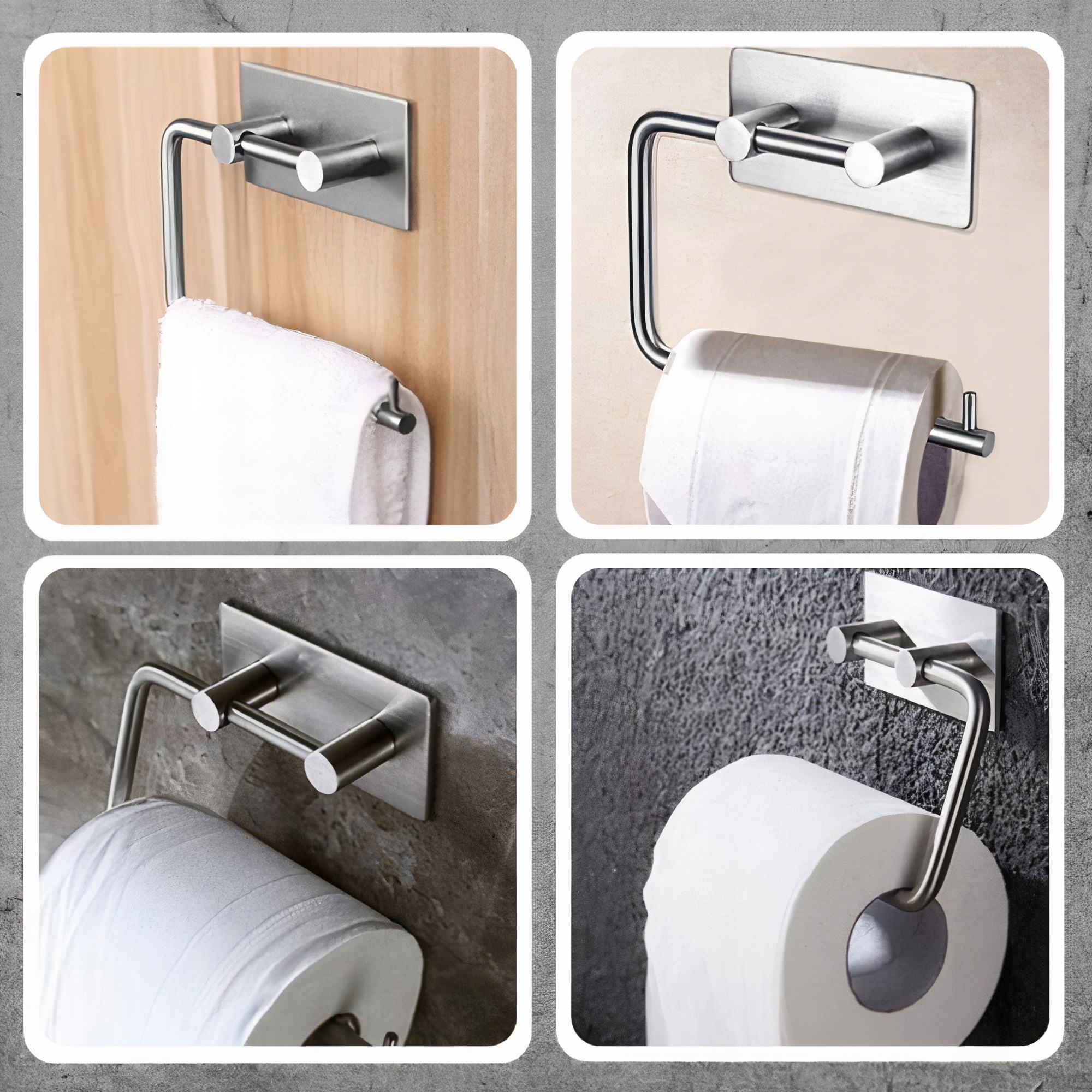 UCHWYT WIESZAK NA PAPIER TOALETOWY BEZ WIERCENIA Marka Modeus