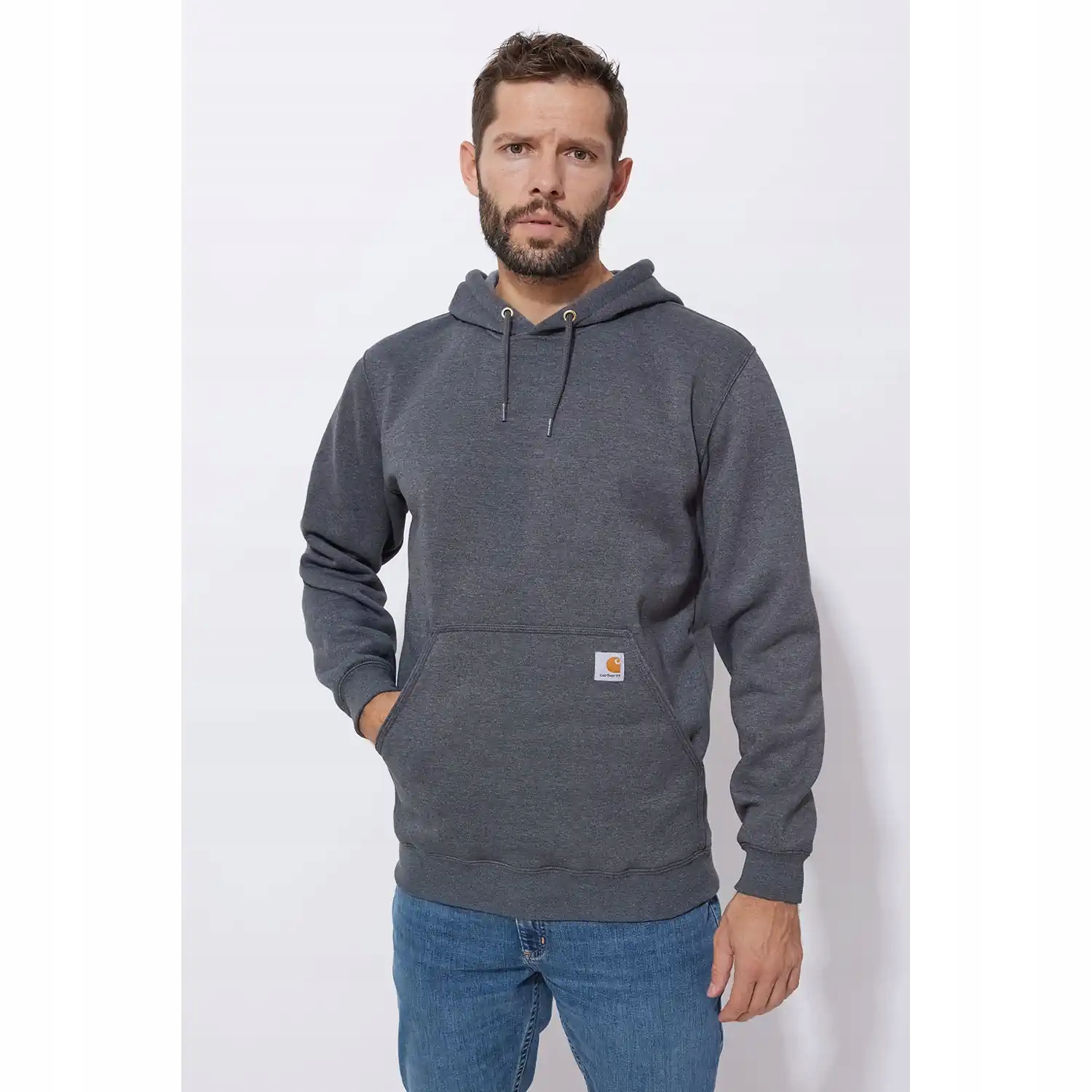 Mikina s kapucí Carhartt Hooded Sweatshirt M carbon heather