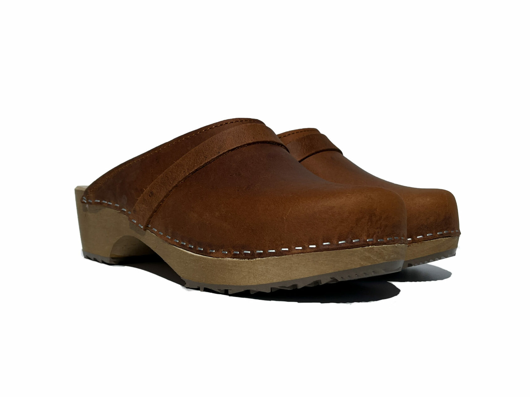 Hnědé Klasické Dřeváky Z Nubukové Kůže Crazy Horse