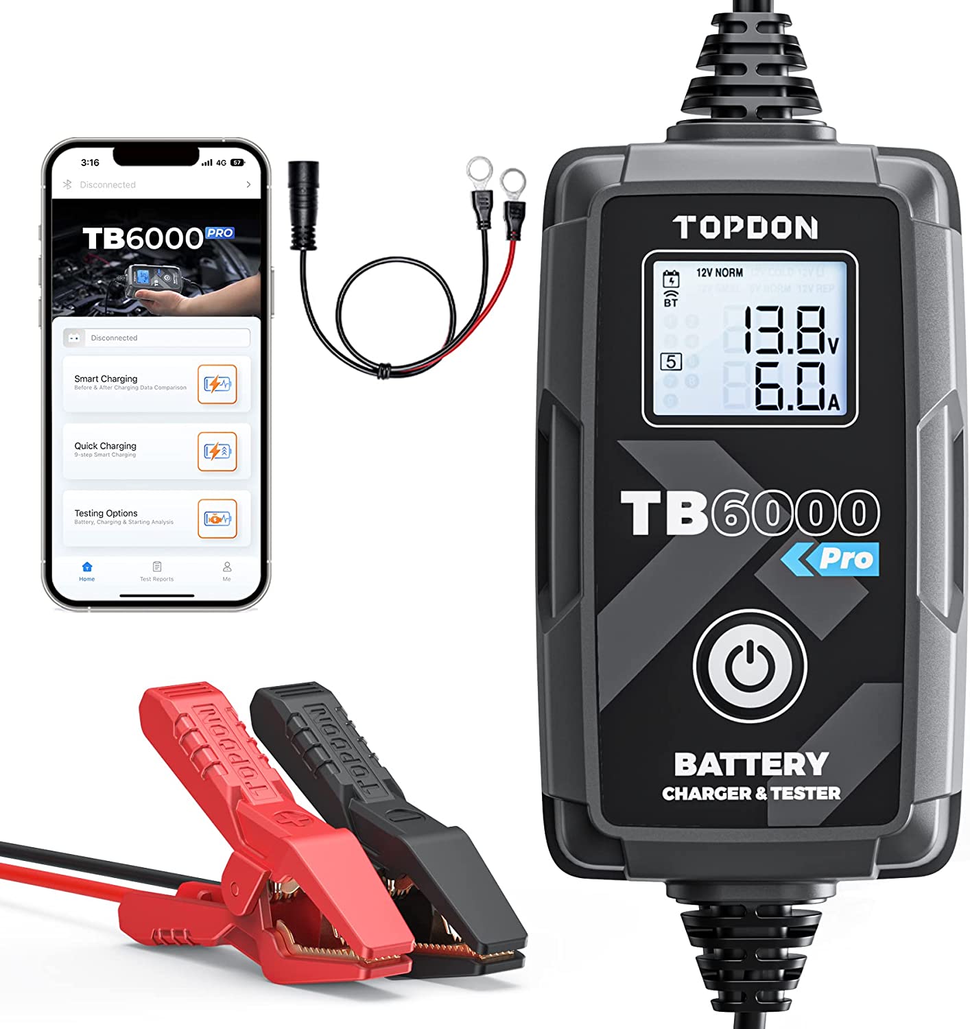 Topdon Nabíjačka a tester batérie TB6000Pro TOPTB60PRO