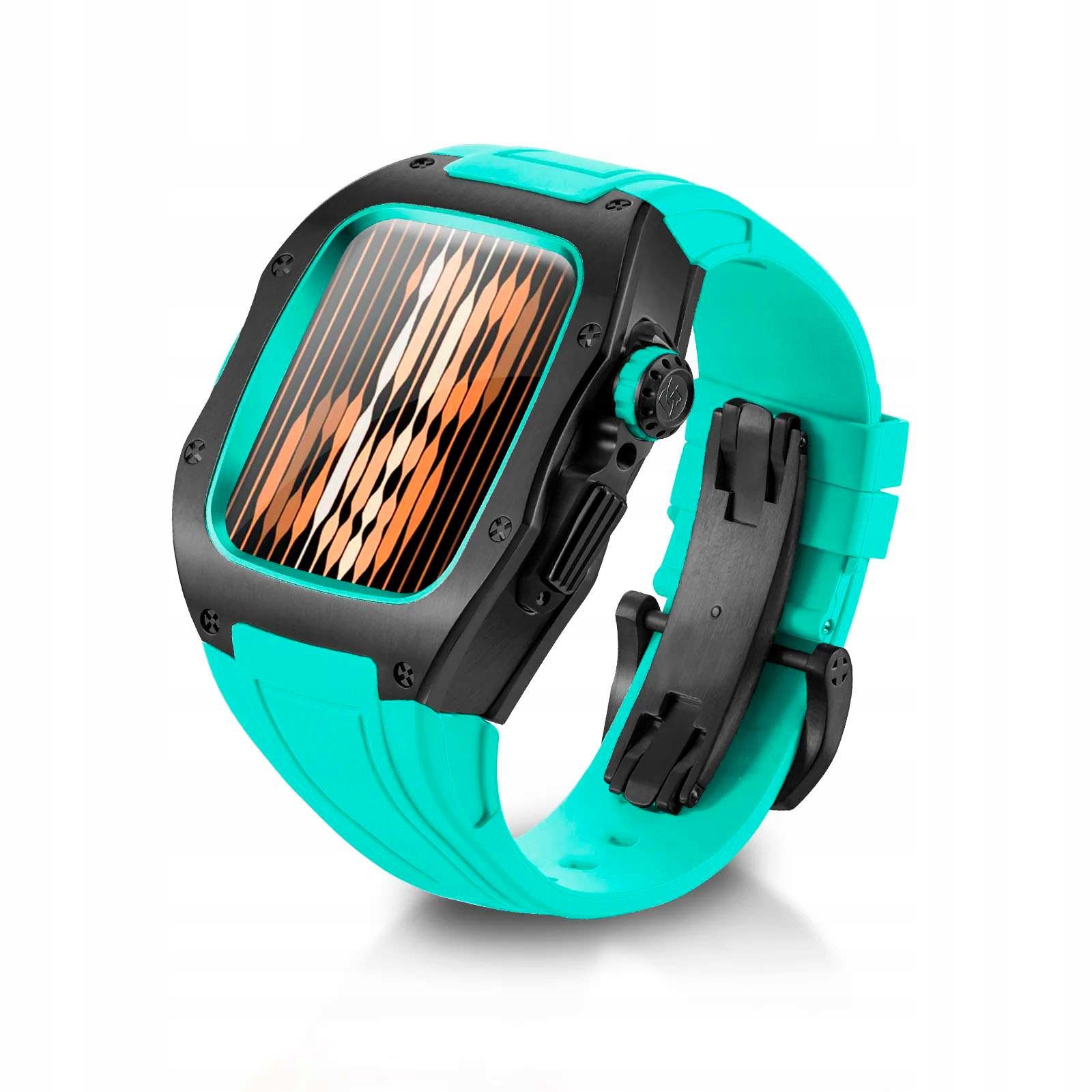 Etui Obudowa pasek do zegarka Apple Watch Series 9 8 7 6 Se 44/45 mm c-blue