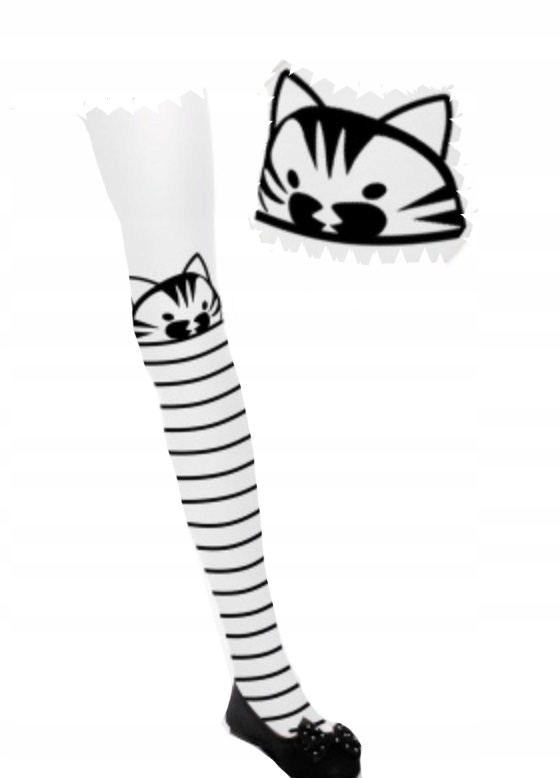 

Rajstopy microfibra 3D Kitty 50 Den 122-128