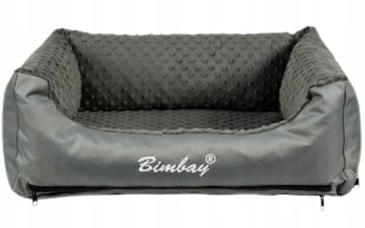 Levně Bimbay Pohovka Pelíšek pro psa Minky č. 65x50 cm šedá grafit