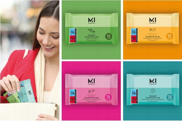 Marion Sada Osvěžujících Ubrousků (4 Rod. X 14 Kusů) 5594