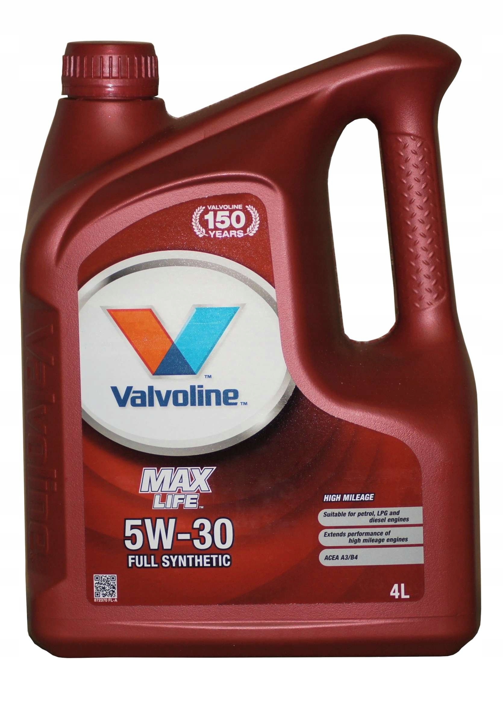 

Olej Valvoline 5W30 Maxlife 4L