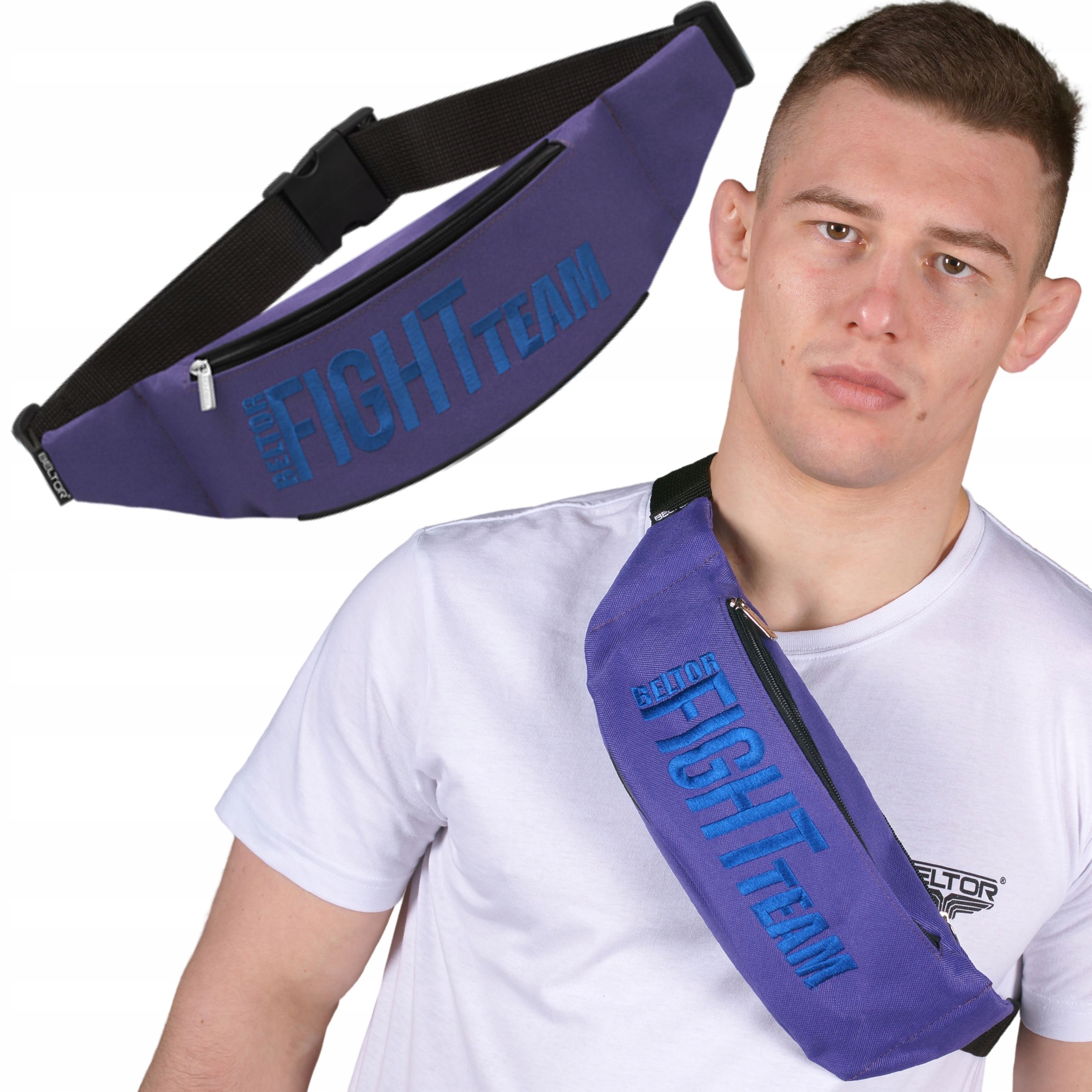 BELTOR SASZETKA BIODROWA NERKA SPORTOWA FIGHT TEAM PURPLE