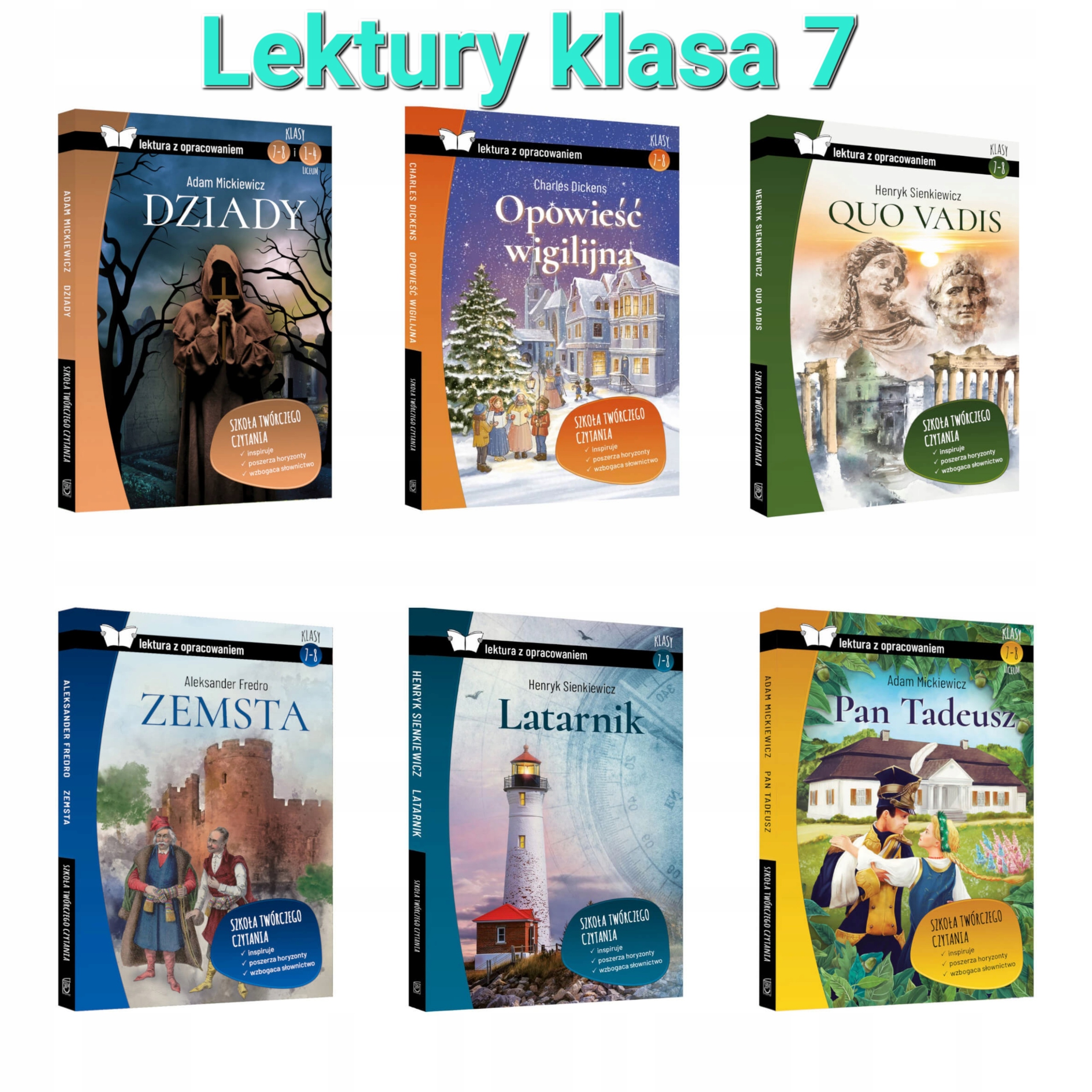 

Lektury Obowiązkowe Klasa 7 Pakiet Opracowan