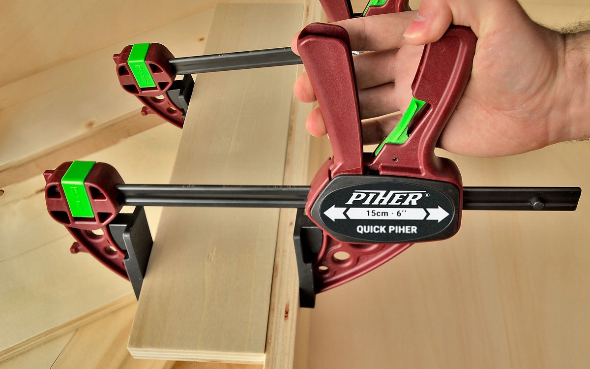 PIHER Ścisk stolarski Quick 300mm 80mm 150kg 52630 Wysokość szczęk 80 mm