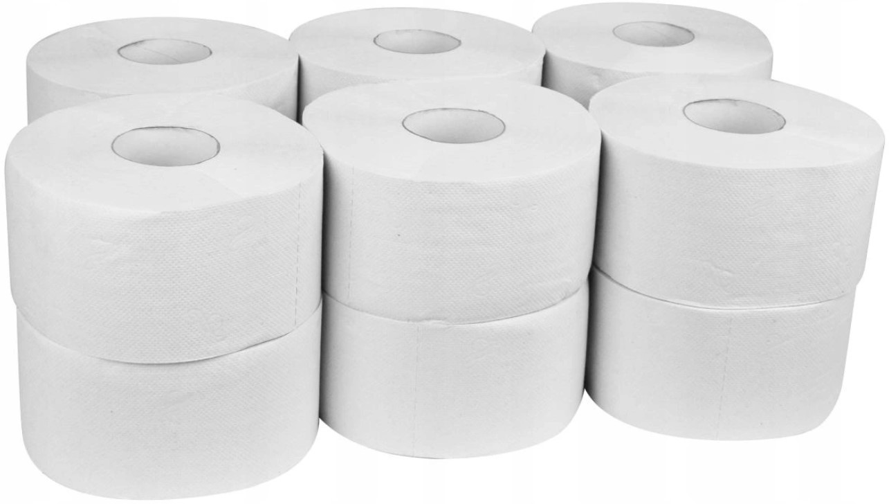 

Papier toaletowy Jumbo 12 rolek 2w (do podajnika)
