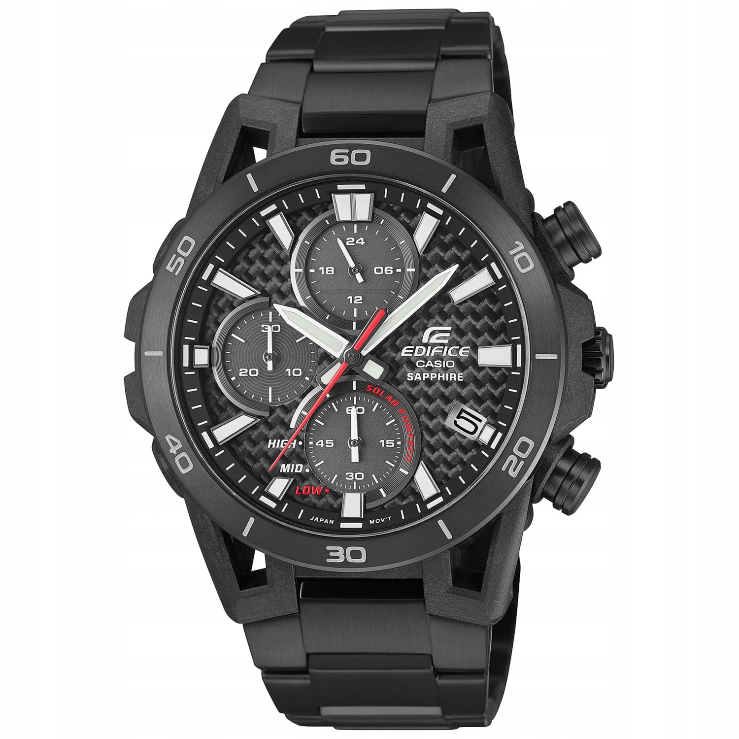 Casio Edifice EFS-S640DC-1AVUEF Solar 100m Černé hodinky