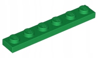 

Lego 3666 Płytka 1x6 zielona Nowa (1g)