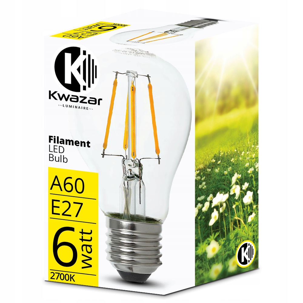 

Żarówka Led E27 Filament 6W Edison Ozdobna Ciepła